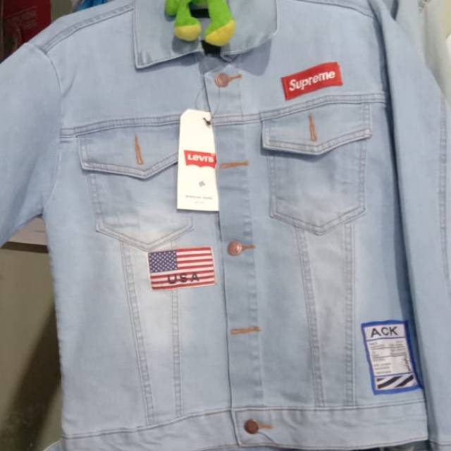 Jaket jeans supreme