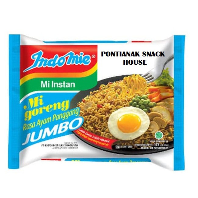 Indomie MIe Goreng Rasa Ayam Panggang JUMBO (1 Dus = 24 bks)