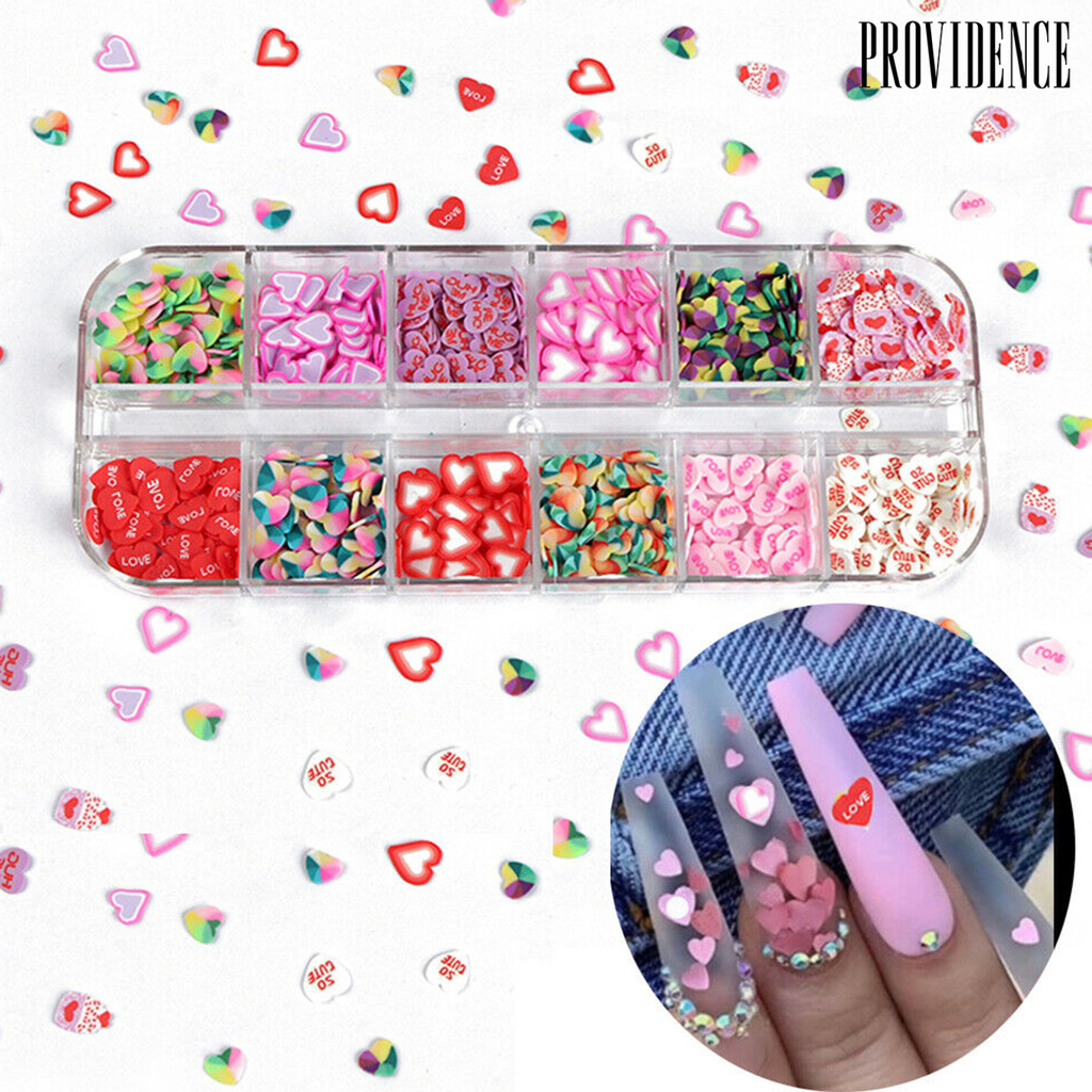 Providence Stiker Kuku 12 Sekat Untuk Nail Art / Manicure Diy