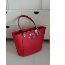 tas guess noelle red tote bag original