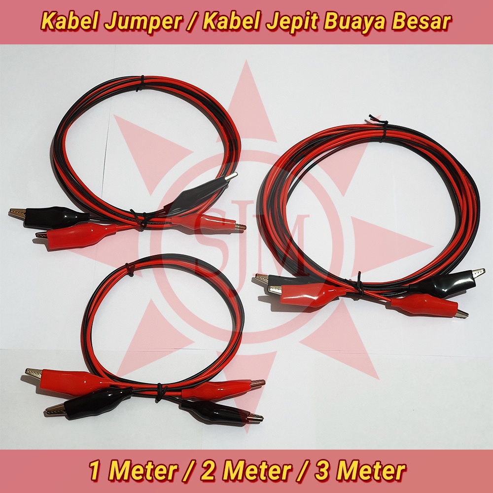 Kabel Jepit Buaya Besar / Kabel Jumper Mobil / Motor