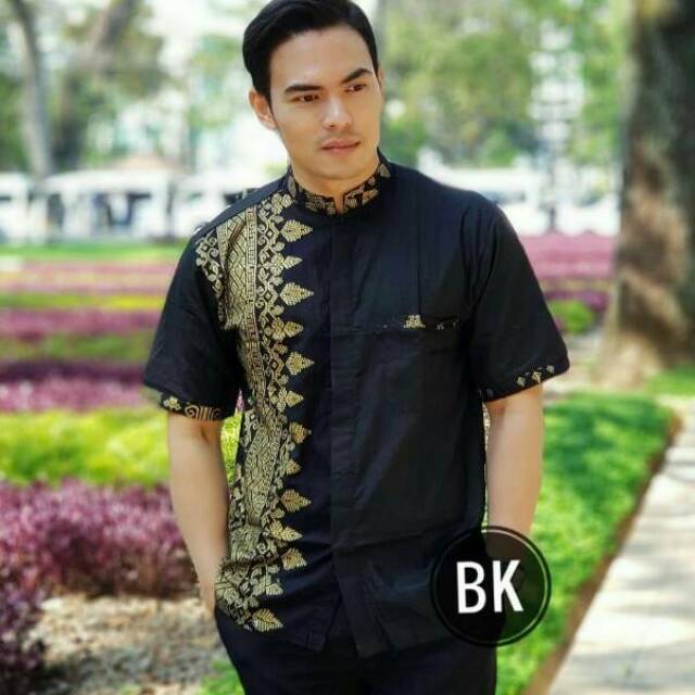 KEMEJA BATIK KOMBINASI JARUM