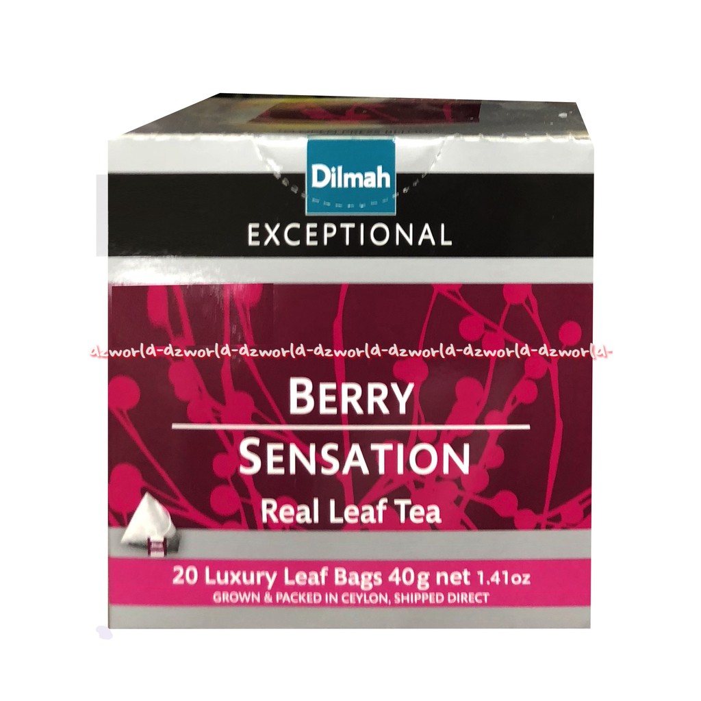 Dilmah Berry Sensation Real Leaf Tea 20 Bag Teh Dilmah Rasa Buah Beri