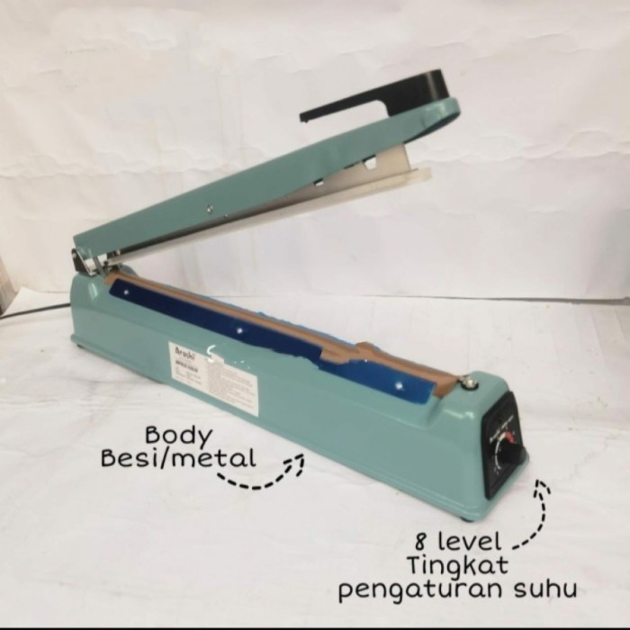 PRES PLASTIK 20 CM IMPULSE SEALER ARASHI BODY BESI 200mm IRON SEALER