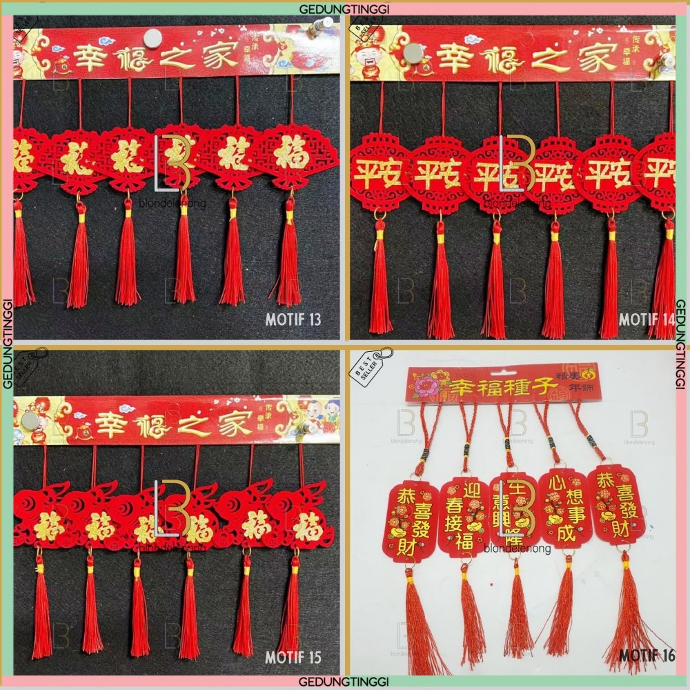 Gantungan Hiasan Tassel Tasel Pintu Gantung Dekorasi Pohon Sakura Meihwa Mehwa Meihua Shio Kelinci Lampion Yenpao Yuanbao Kipas Fuk Fu Kotak Pita Parcel Parsel Hampers Souvenir Suvenir Bludru Dinding Tahun Baru Chinese New Year Imlek Sincia Cny 2023 Murah