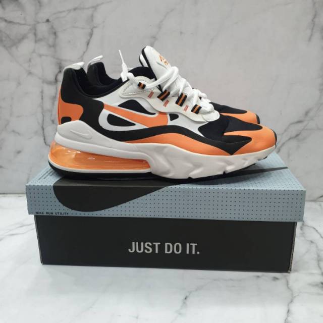 Sepatu Nike 270 React White Orenge Premium Sporty Fashionable
