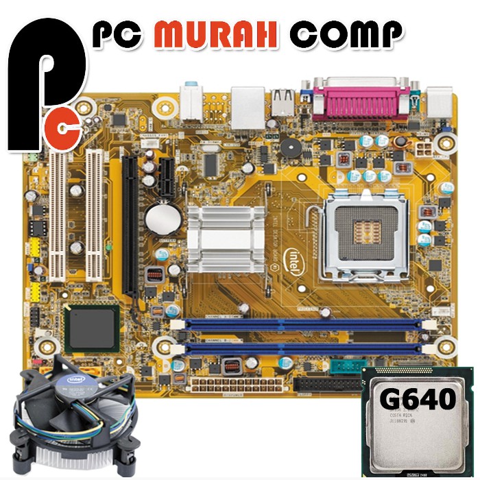 Motherboard H61 OEM Sandy Bridge dengan processor G640 bonus FAN