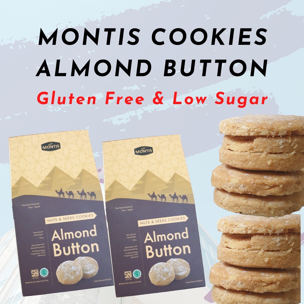 

Cookies Almond / Montis Cookies Button / Cookies Almond Montis / Cookies Low Sugar