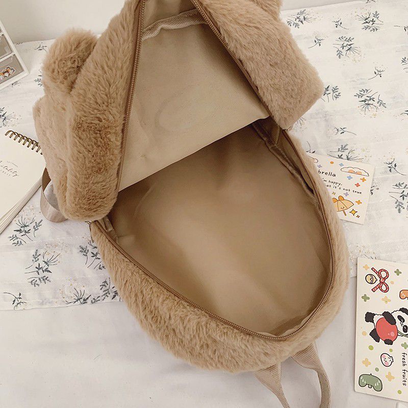 TAS BULU LEMBUT IMPORT ASLI KOREA/TAS IMPORT ANAK KULIAHAN/TAS SD SMP SMA/TAS SEKOLAH/TAS MAIN BULU