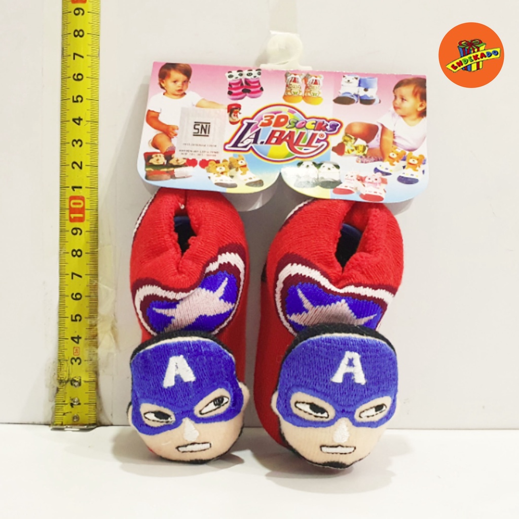 KAOS KAKI ANAK 3D LA BALL 6-12 BULAN - Kaos Kaki Anak