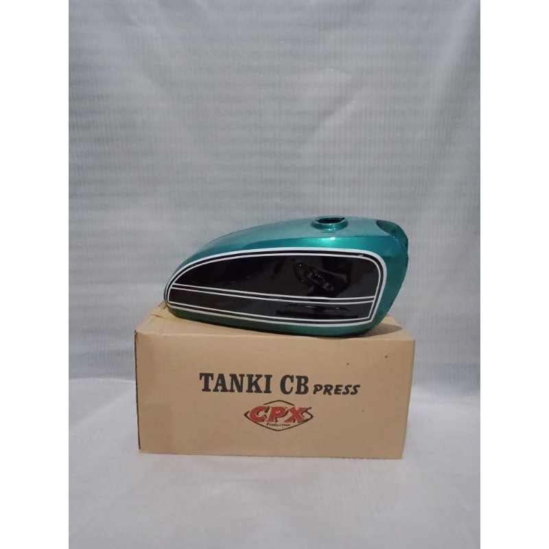 tangki CB 100 glatik press kudus cet cat hijau