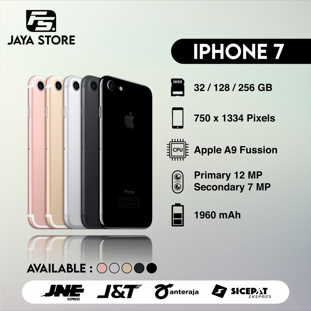 Iphone 7 32 / 128 / 256 GB Fullset Second Original Good Condition 100 % Mulus Ex Inter Termurah Dan 