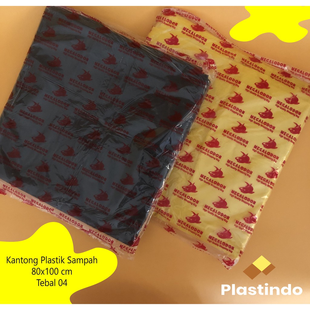 [10 Lembar] Kantong Plastik Kresek Sampah 80x100 cm | Kantong Sampah Besar Polybag | Trash Bag