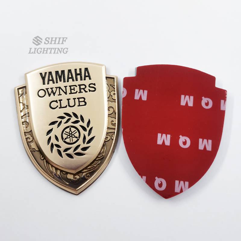 1pc Stiker Emblem Logo Yamaha Owners Club Bahan Metal Untuk Dekorasi Motor