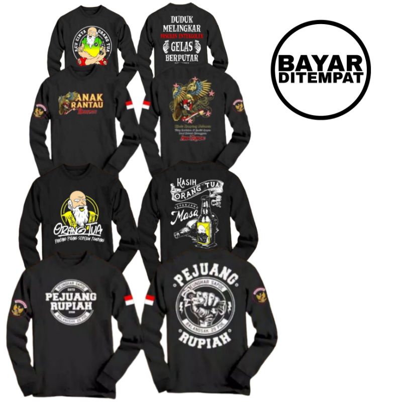 lengan panjang anak rantau Garuda merah / kaos lengan panjang