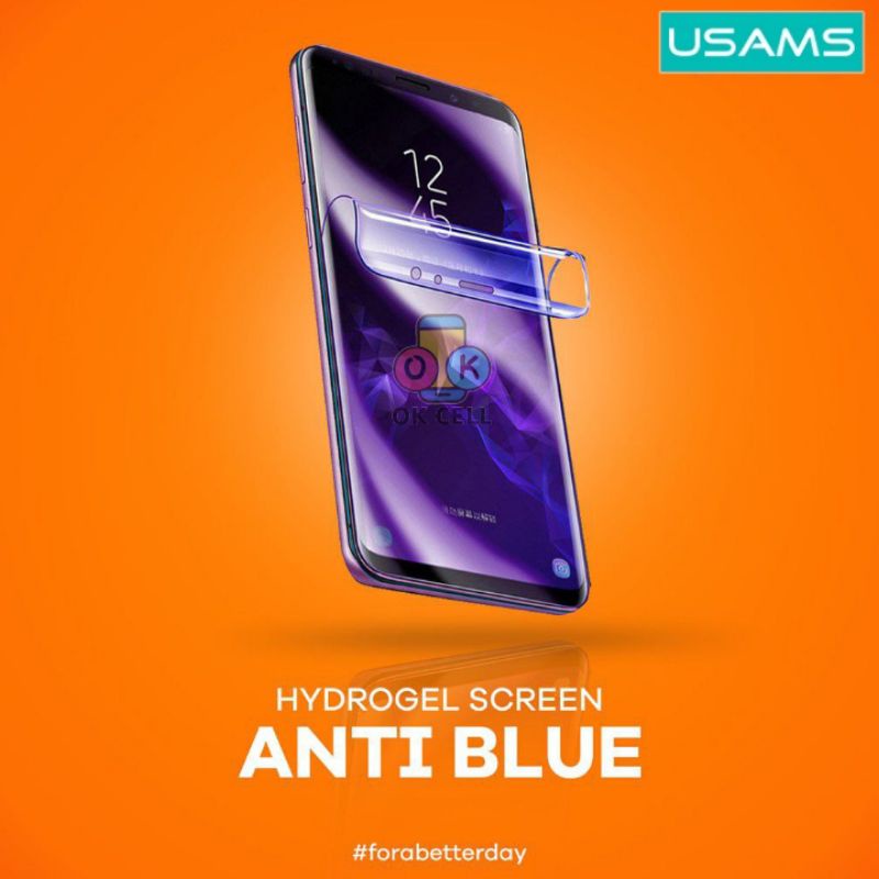 USAMS Hydrogel Anti Gores Spy Matte Blue Light Oppo A16 A15 A12 A16K A15S A12K Not Tempered Glass