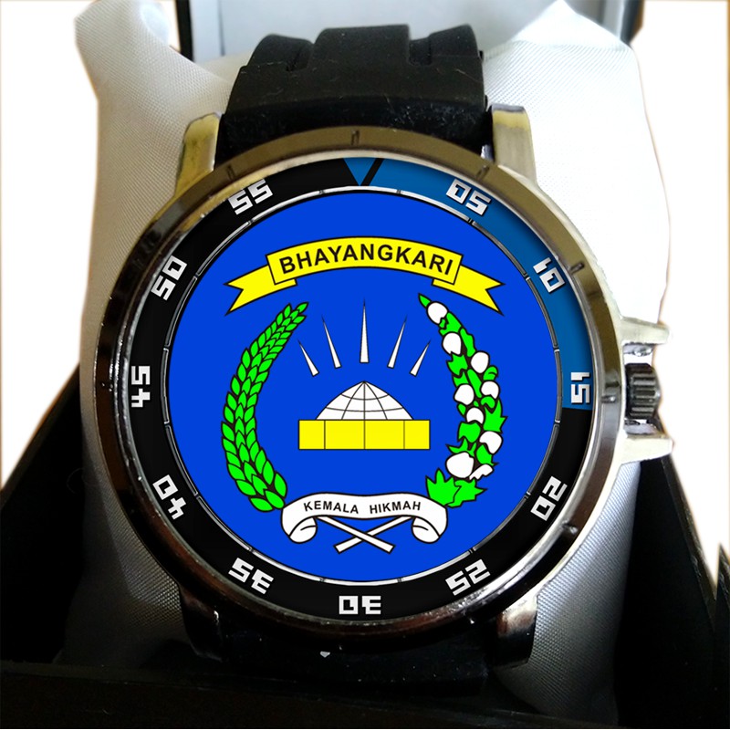 Jam Tangan Custom Logo Bhayangkari art 2