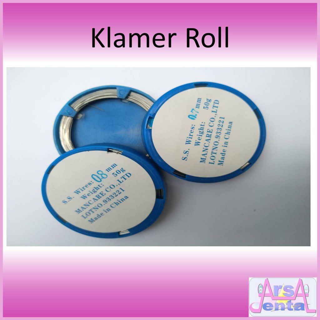 KLAMER ECER / KAWAT KLAMER / KAWAT GIGI PALSU