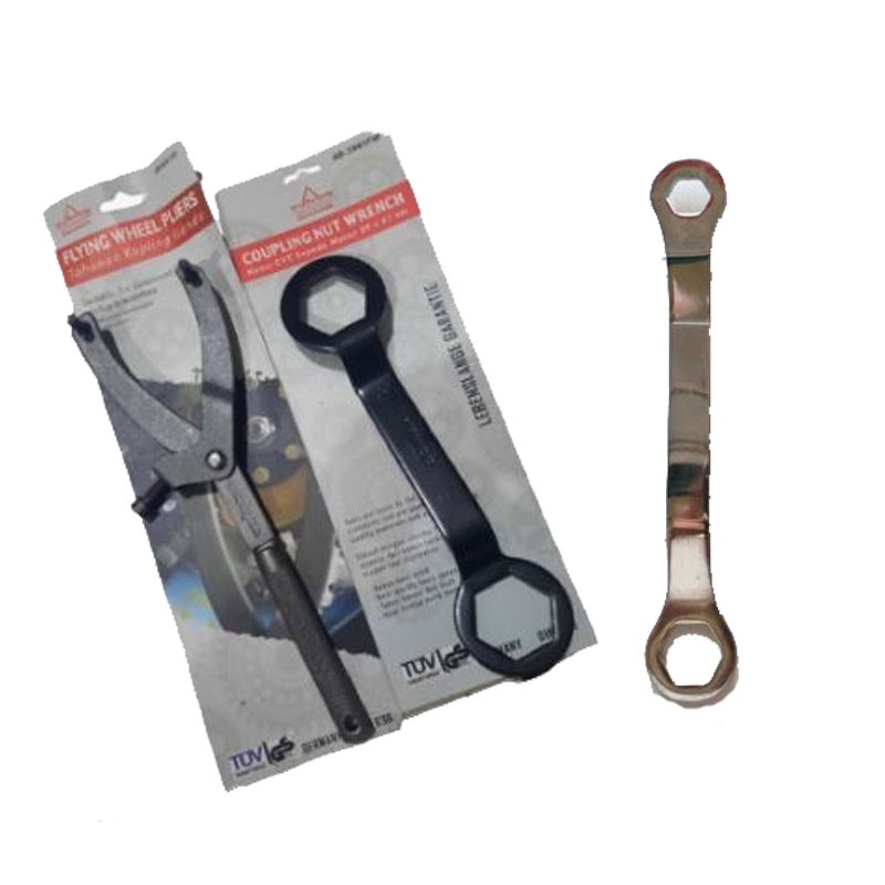 Paket Treker CVT + Kunci Mur Kopling 39x41 + Kunci 17x24 - Murah Penahan Kopling Matic Magnet Flying Wheel Pliers MOTOR MATIC