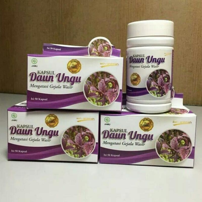

kapsul daun ungu obati wasir