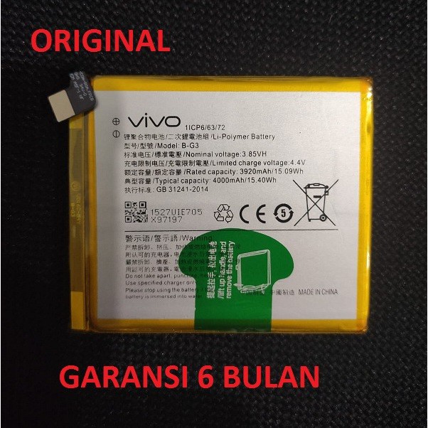 Battery Baterai Batere VIVO X27 Pro BG3 B-G3 Original