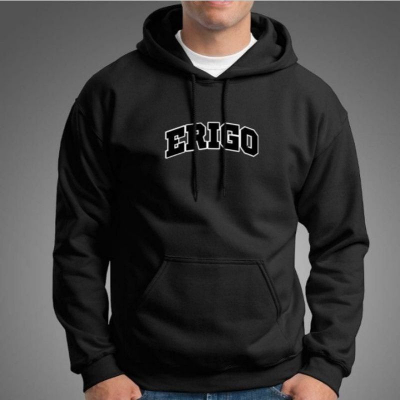 JAKET HOODIE ERIGO HITAM BES SELLER