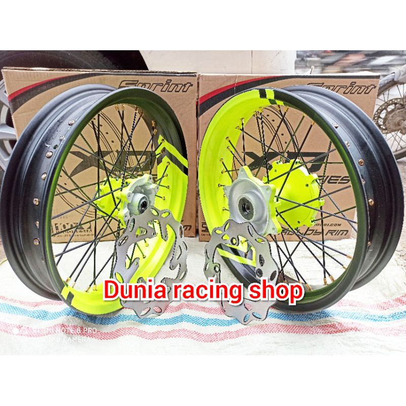 Paketan Velg Supermoto Honda CRF 150 Vleg lebar Supermoto ring 17 Tromol CRF