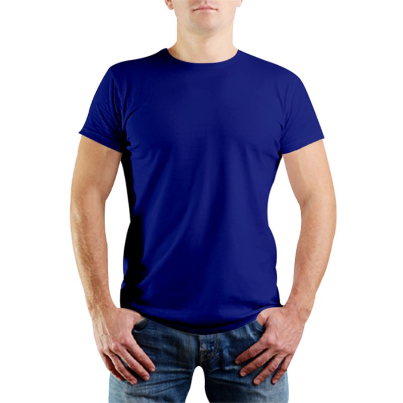 KAOS BIRU TUA/KAOS PRIA/KAOS WANITA/KAOS CUSTOM/KAOS POLOS