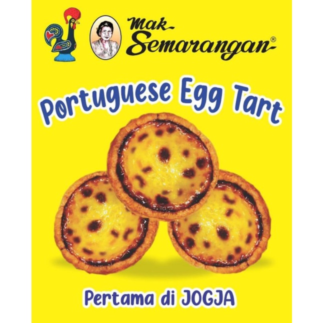 

Portuguese Egg Tart Mak Semarangan, 1 box isi 6 pcs