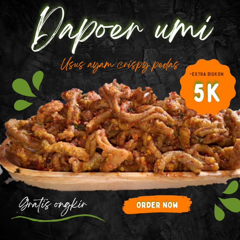 

Keripik Usus Ayam Pedas Daun Jeruk Crispy 75 Gram