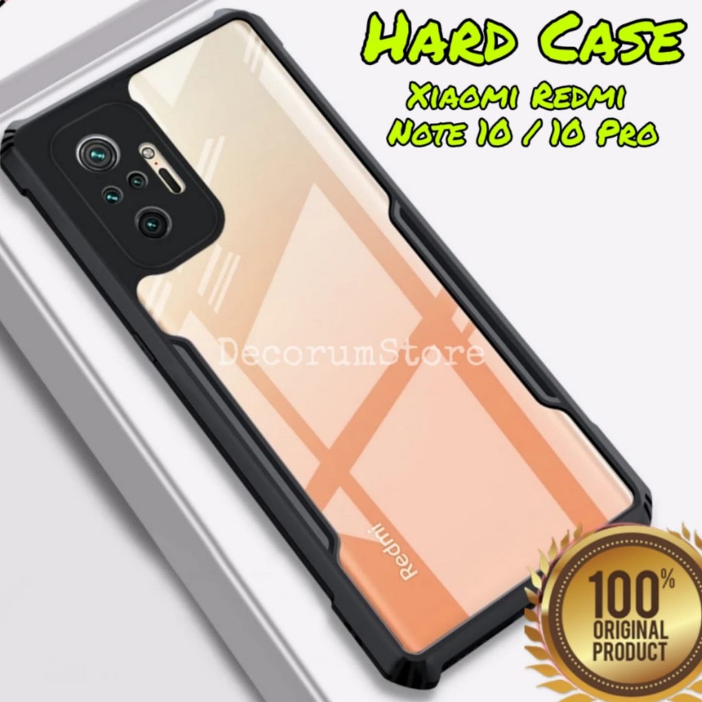 Case Xiaomi Redmi Note 10s / Note 10 / 10 Pro Hard Case Shockproof Cover Transparat Casing Handphone
