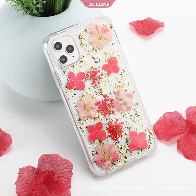 Soft Case Silikon Tpu Motif Bunga Kering Untuk Iphone 12 12 Pro 12 Pro Max 11 11 Pro 11 Pro Max