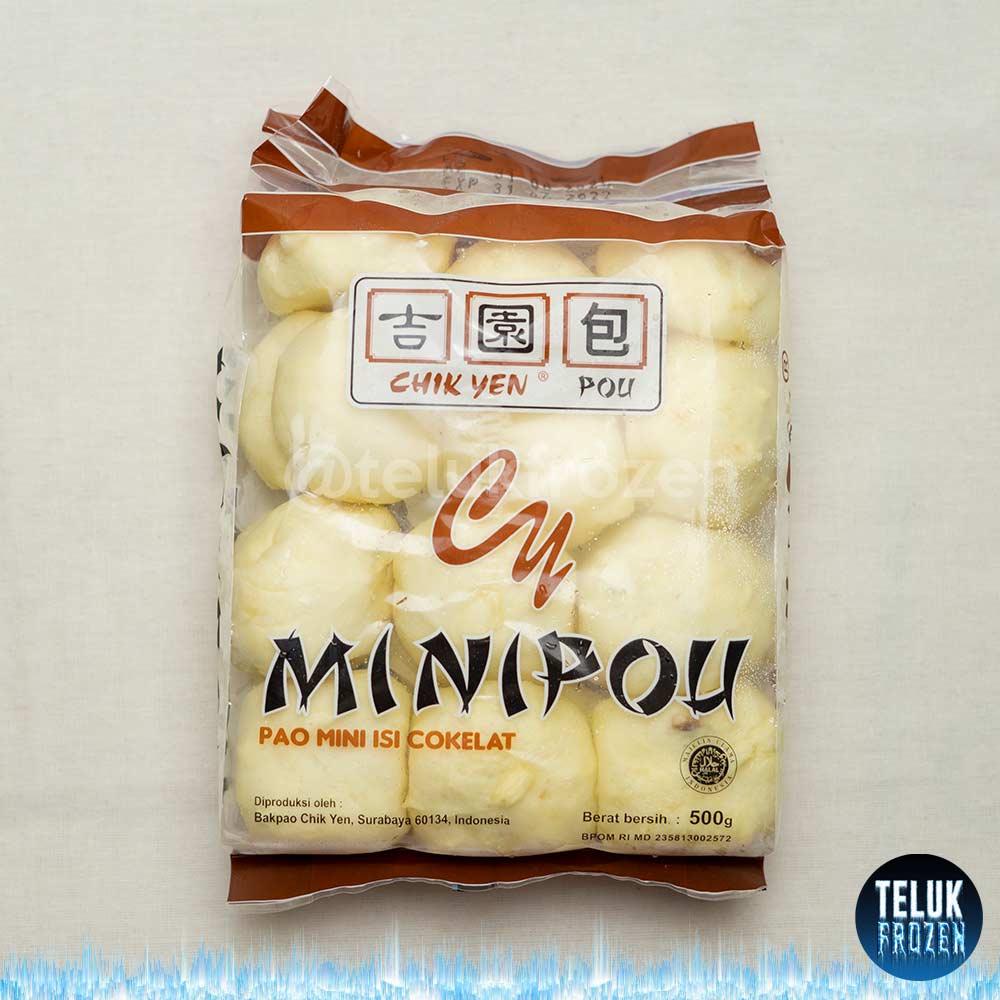 

Chik yen minipou rasa coklat isi 500 gr / mantau cokelat / bakpao mini pao