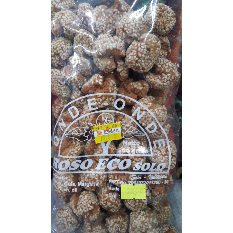 

Onde-onde Gandum Roso Eco, berat 500 gr