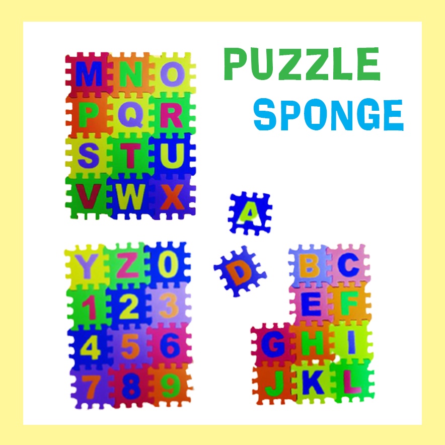 (BISA COD) Mainan Edukasi Anak Puzzle / Puzzle Spons/ Puzzle Spon Alphabet 819