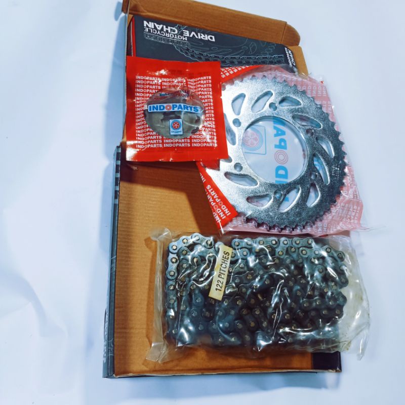 Paket,Rantai,Roda,motor,yamaha.vixion,New.original.merek.indoparts.