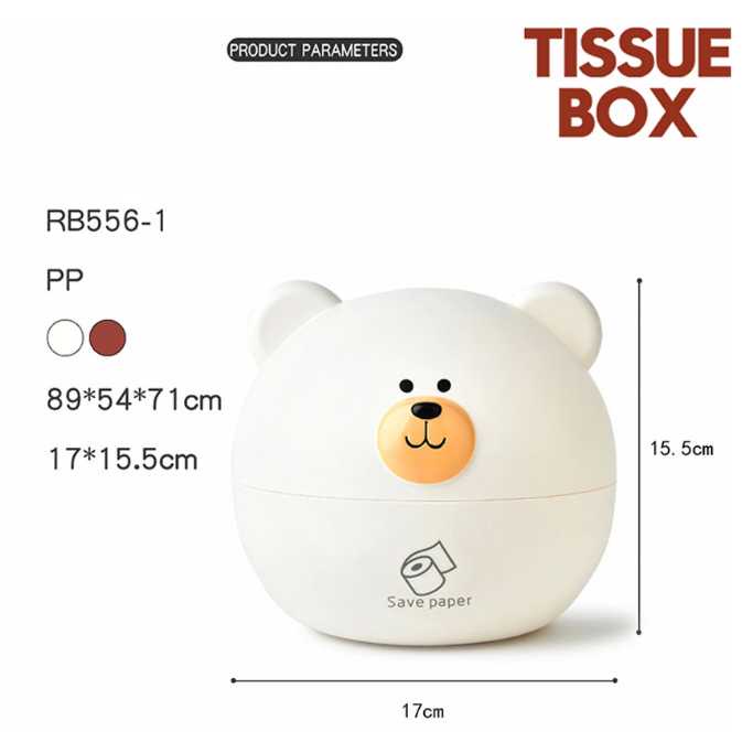 TD-DA Riancy Kotak Tisu Gulung Tissue Roll Box Model Bear - RB556-1