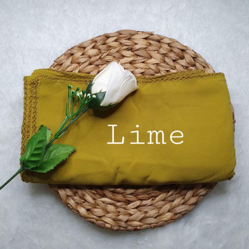 PASMINA BUTIK/PICOT part 2/ pashmina crocet-Lime