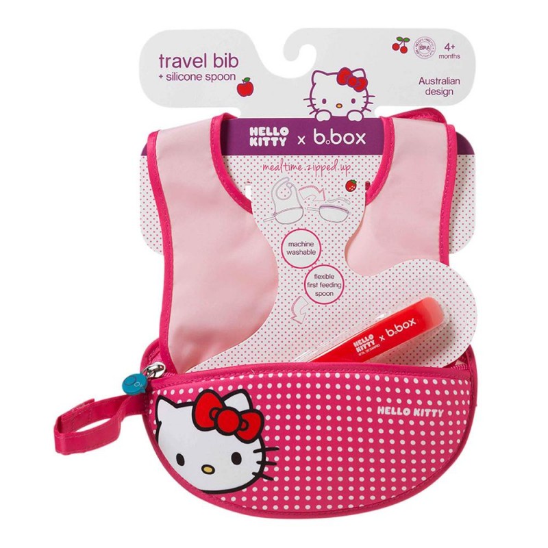 B. Box - Hello Kitty Travel Bib + Flexible Spoon