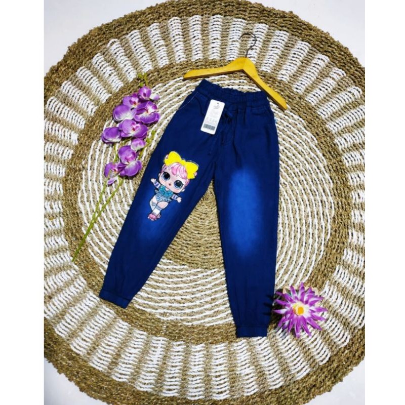 Jogger Jeans Anak LED (Bisa Menyala) Umur 2-13 Thn / Jeans Premium