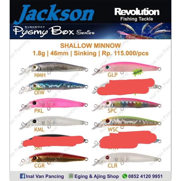 Minnow UL Jackson Pygmy Box Series Shallow Minnow