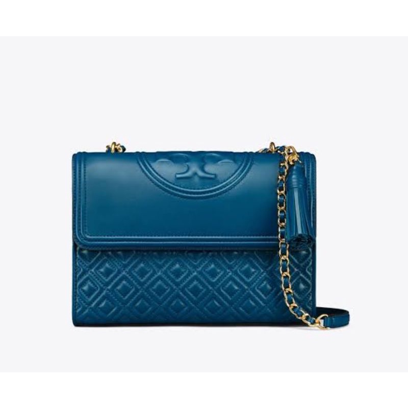 Tory Burch Fleming Convertible 21&amp;27 - Blue Lotus