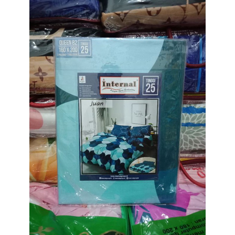 Sprei Internal King Ukuran 180x200 cm 3D 3in Kualitas Premium