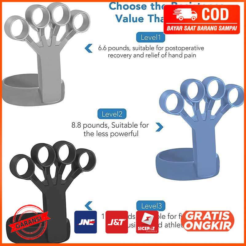 Silicone Finger Hand Grip Finger Strength 11 Pounds - LG562