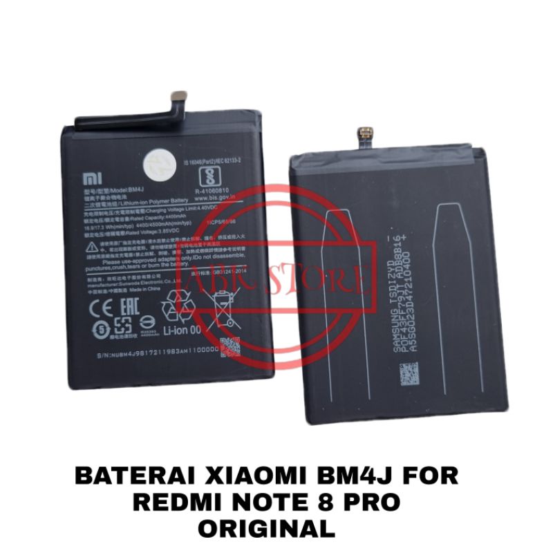 BATRE BATERAI BATTERY XIAOMI REDMI NOTE 8 PRO BM4J ORIGINAL