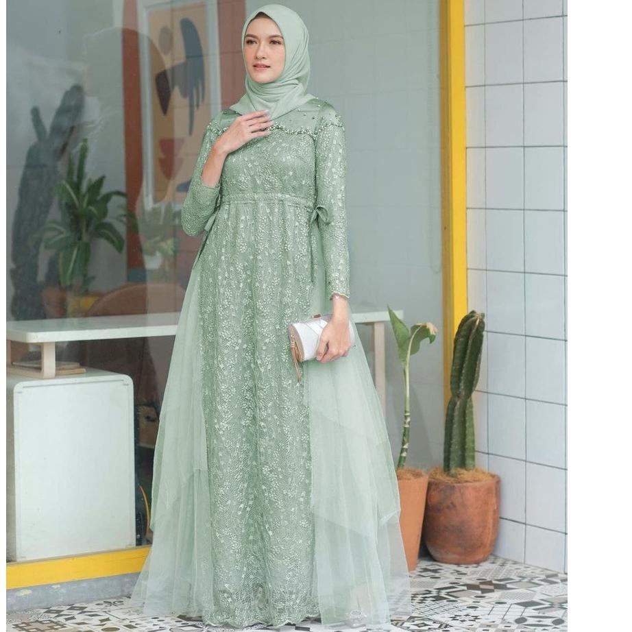 Tren Kekinian.. Vania Dress | Luna Dress couple Batik | Baju bresmaid Gamis modern Dress brokat baju