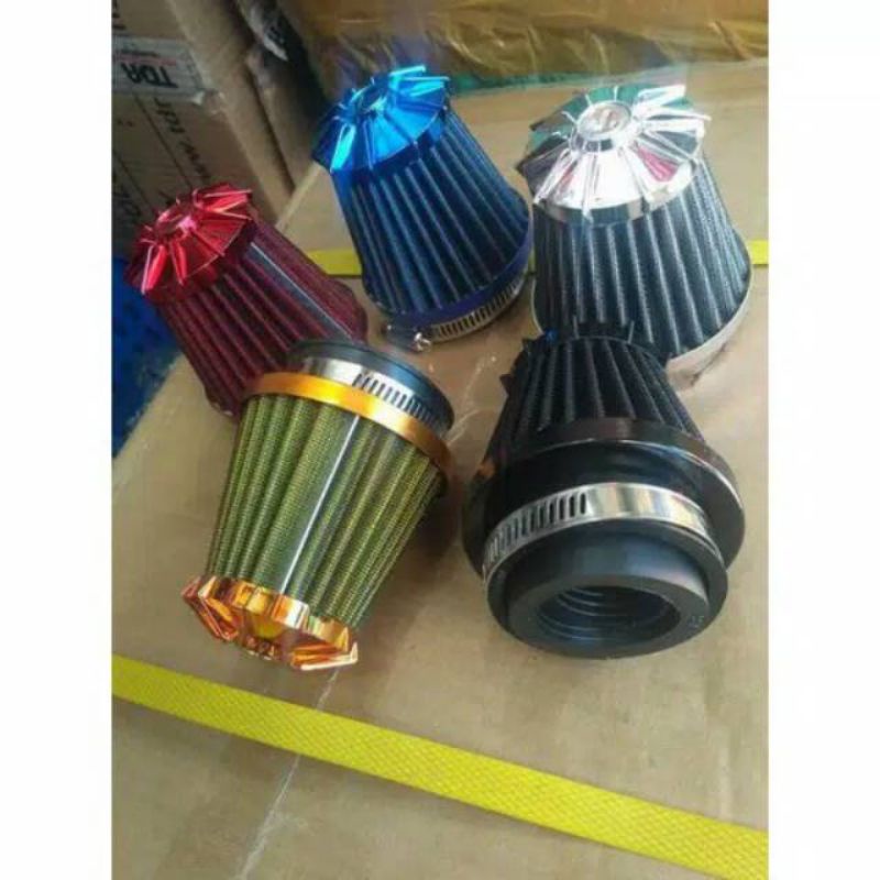 filter karbulator variasi warna besar waterproof universal motor filter karbu pe/pwk universal motor