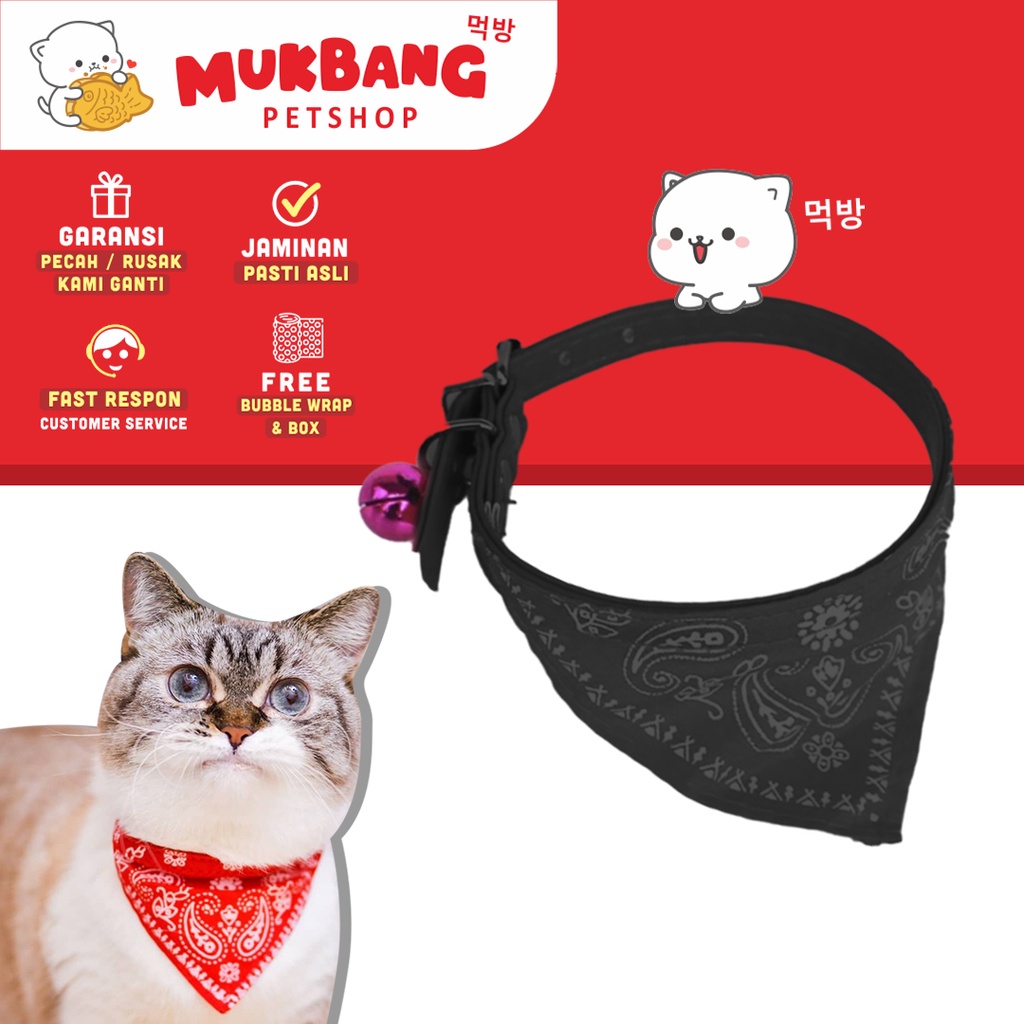 Kalung Bandana - Kalung Leher Scarf Cowboy Kucing Anjing Kelinci Collar