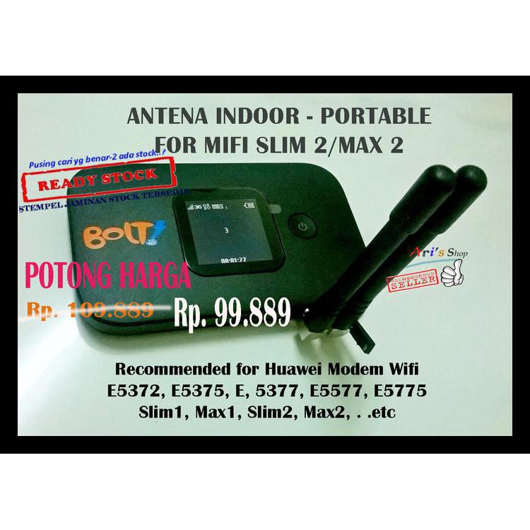 Antena Indoor Portable For Modem Wifi Bolt 4G Slim2 Max 2 Huawei E5577