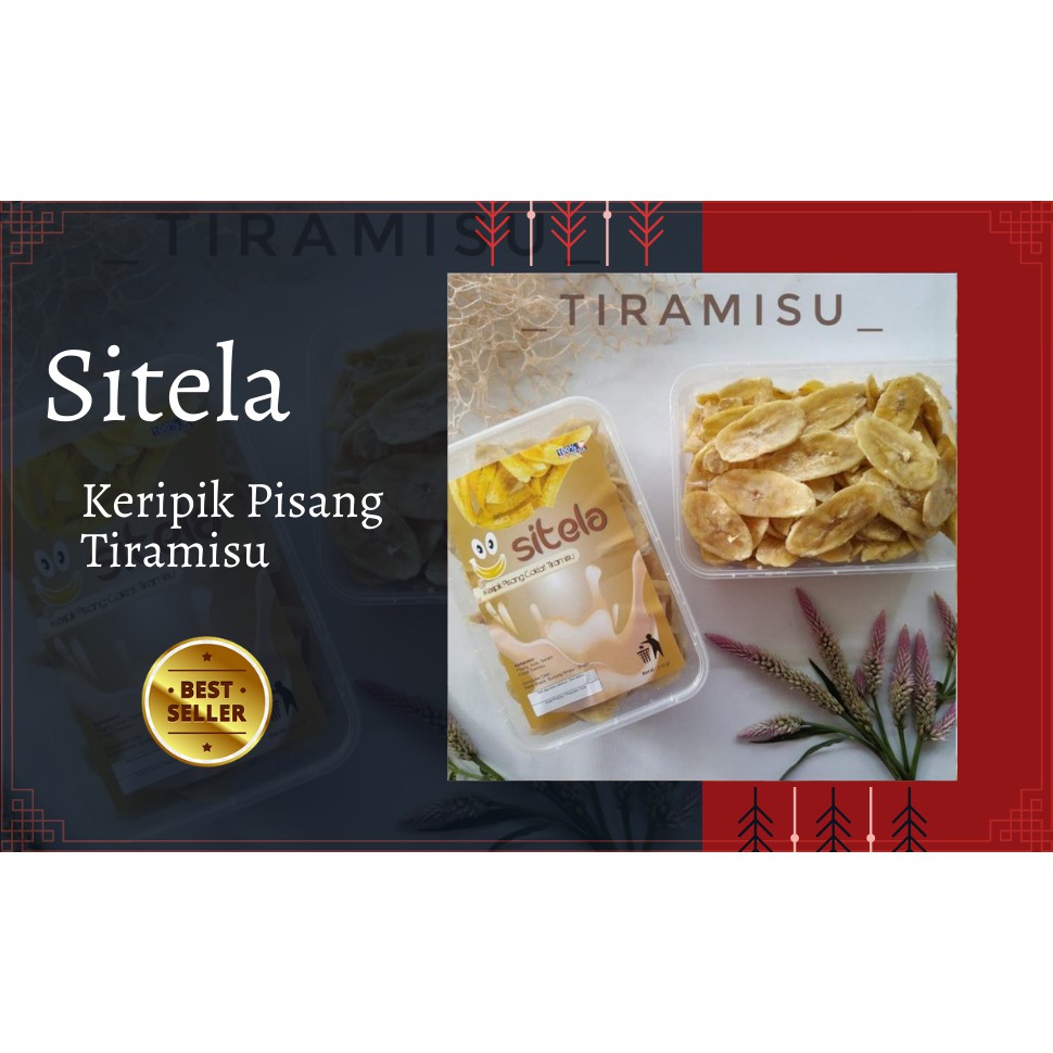 Sitela Pisang Lumer Tiramisu / Sitela Tiramisu / Pisang lumer Murah / Keripik Pisang Sitela